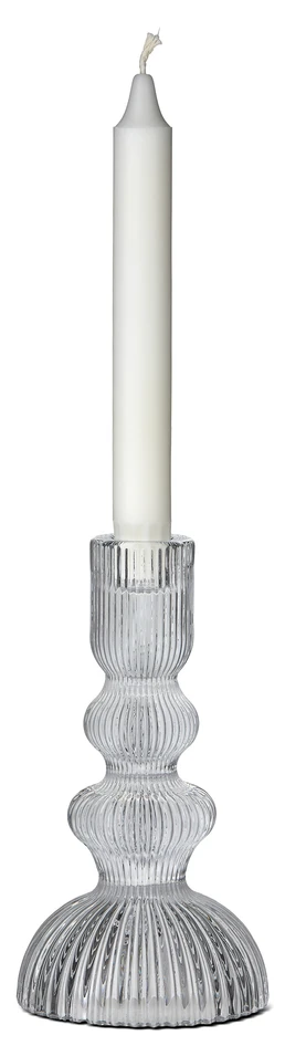 Adriana - Ljusstake, H 18 Ø 9,5 cm - Vit