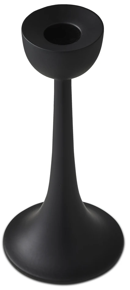 Loke - Ljusstake, H 17,7 Ø 8 cm - Svart