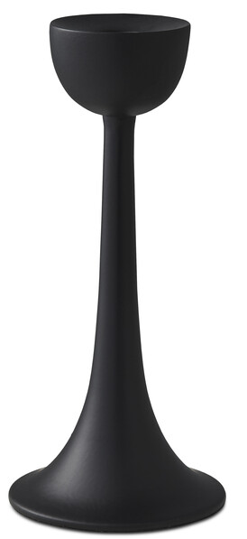 Loke - Ljusstake, H 17,7 Ø 8 cm - Svart