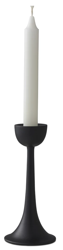 Loke - Ljusstake, H 17,7 Ø 8 cm - Svart
