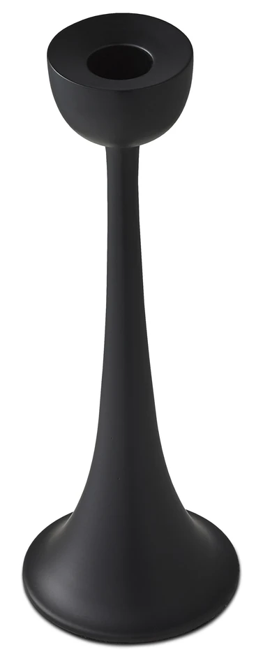Loke - Ljusstake, H 23 Ø 8 cm - Svart