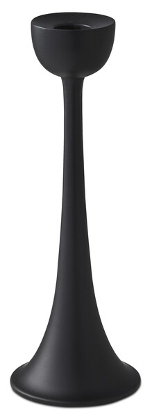 Loke - Ljusstake, H 23 Ø 8 cm - Svart