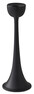 Loke - Ljusstake, H 23 Ø 8 cm - Svart