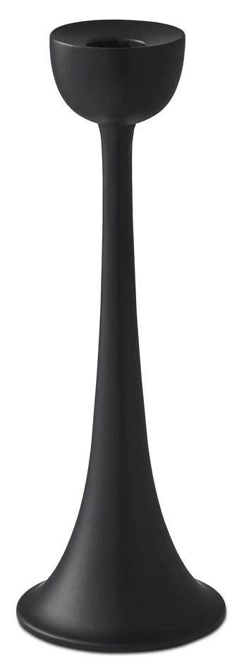 Loke - Ljusstake, H 23 Ø 8 cm - Svart