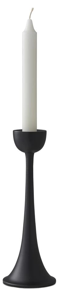 Loke - Ljusstake, H 23 Ø 8 cm - Svart