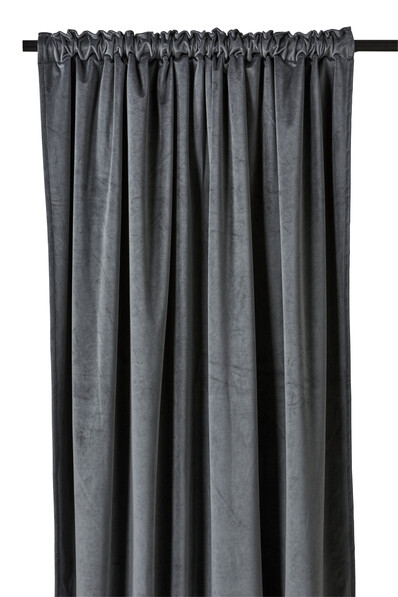 Velvet - Gardin, 140x300 cm, 2-pack - Grå