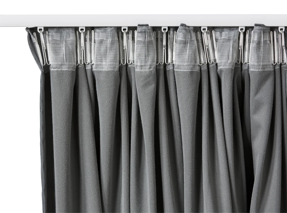 Velvet - Gardin, 140x250 cm, 2-pack - Grå