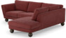 Madison Lux - 2-sits soffa med divan höger - Rosa