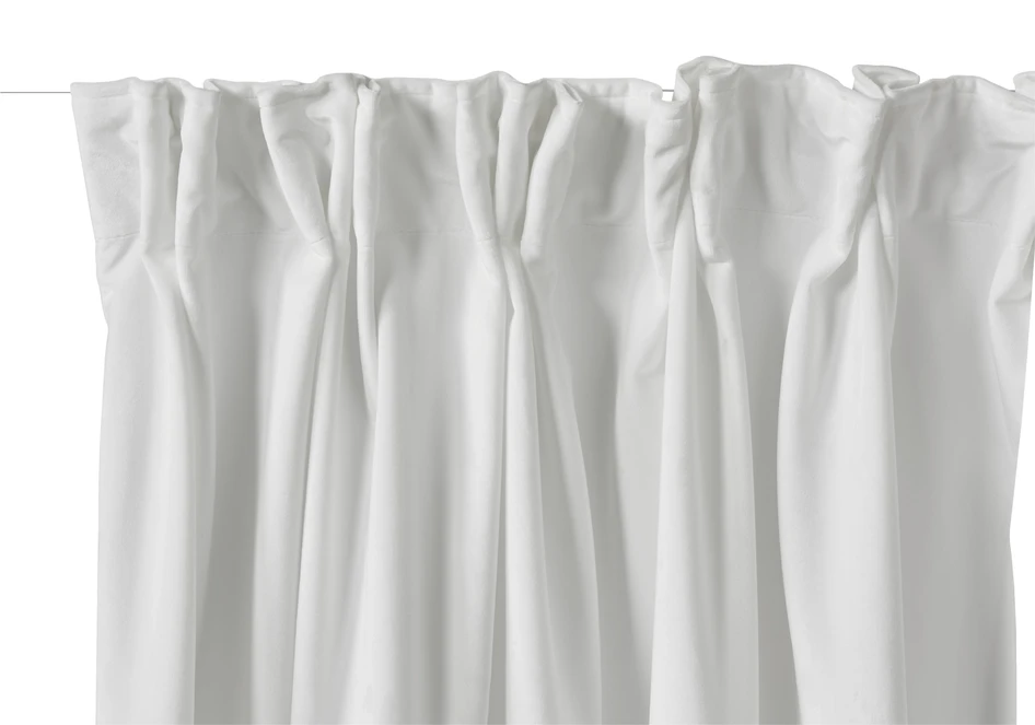 Velvet - Gardin, 140x250 cm, 2-pack - Vit