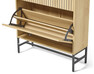 Tino - Skoskåp, 2 lådor 72x25x101 cm - Beige