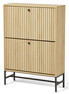 Tino - Skoskåp, 2 lådor 72x25x101 cm - Beige