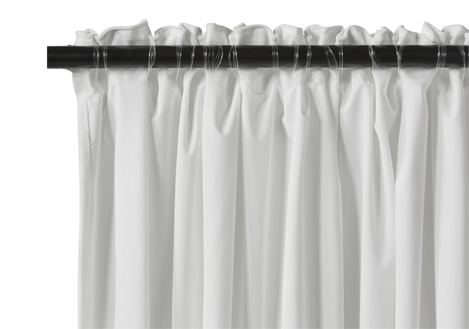 Velvet - Gardin, 140x250 cm, 2-pack - Vit