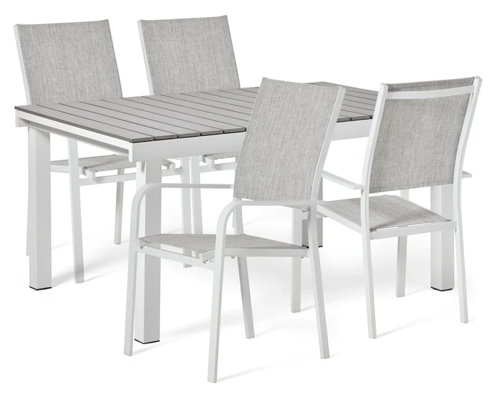 Modena, Utegrupp med bord och 4 karmstolar