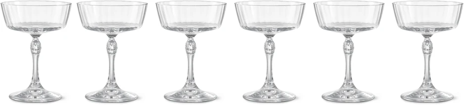 America '20s - Cocktailglas 6-pack, H 14 Ø 10,5 cm,  27,5 cl - Vit