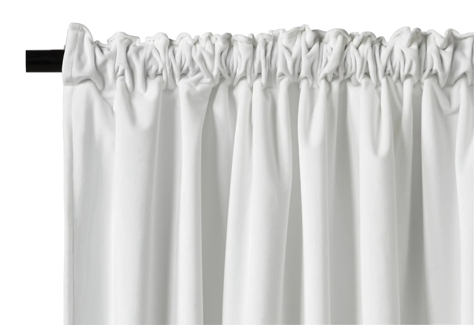Velvet - Gardin, 140x250 cm, 2-pack - Vit
