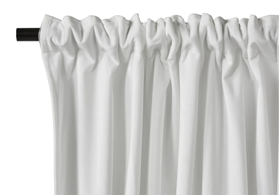 Velvet - Gardin, 140x250 cm, 2-pack - Vit