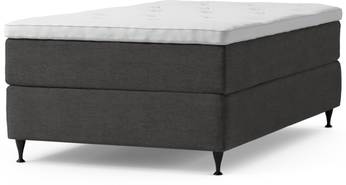 Delux Exclusive, Kontinentalsäng, enkelsäng 120 cm med bäddmadrass och sängben