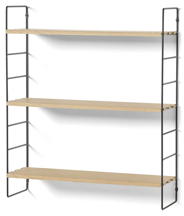 Wera, Vägghylla byggbar med 3 hyllplan, 60x18x69,4 cm