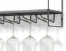 Wera - Vägghylla byggbar med 3 hyllplan varav 1 med spjut/hängare, 60x18x69,4 cm - Svart