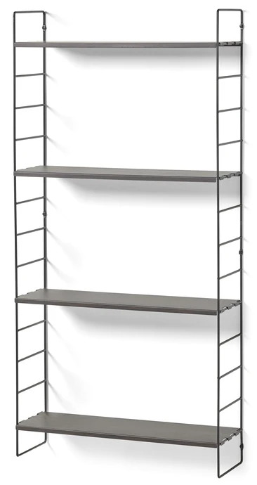 Wera, Vägghylla byggbar med 4 hyllplan, 60x18x121 cm