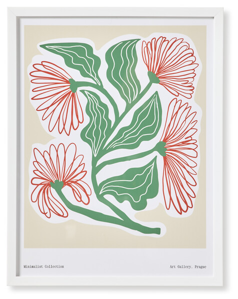 Flower Garden - Tavla, 45x35 cm - Flerfärgad