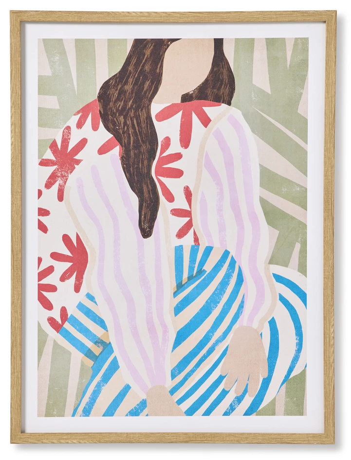 Stripes - Tavla, 45x60 cm - Flerfärgad