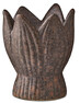 Lilja - Ljuslykta, H 10 Ø 8 cm - Brun