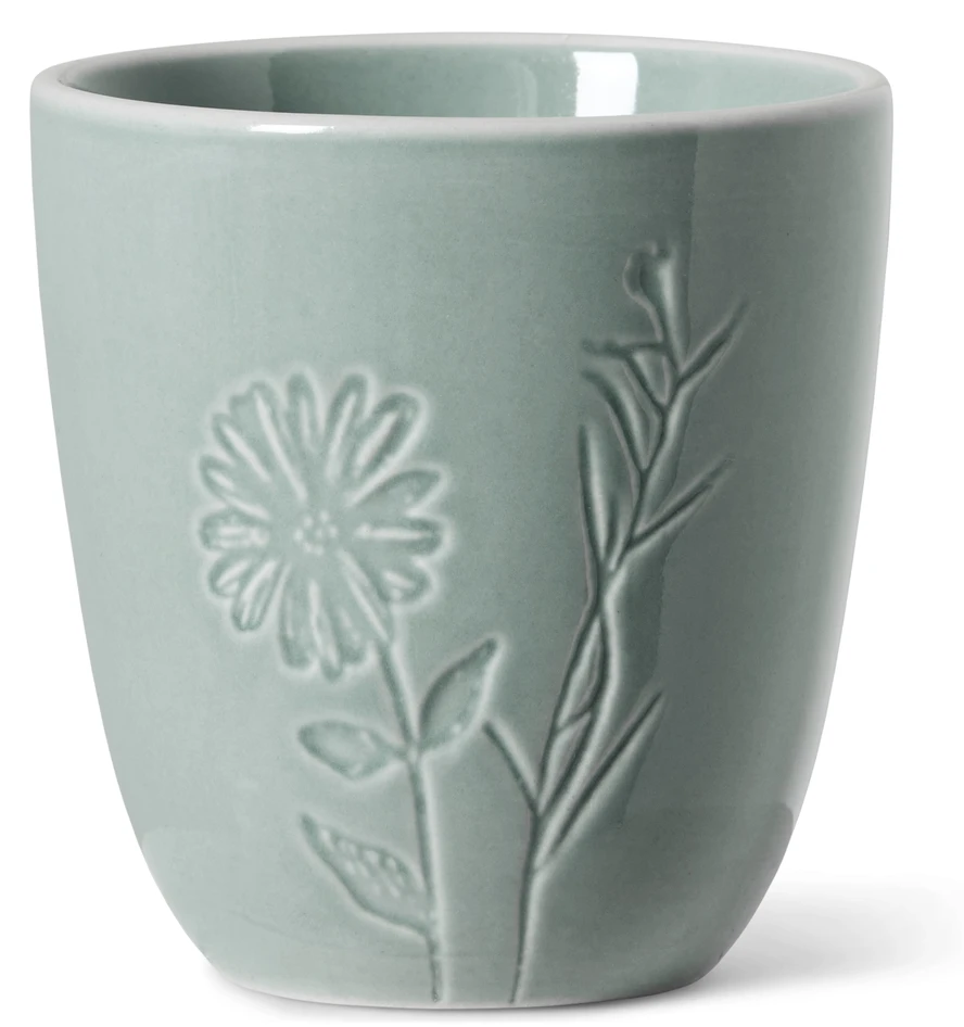 Iris - Mugg, H 7,3 Ø 7,7 cm, 18 cl - Grön