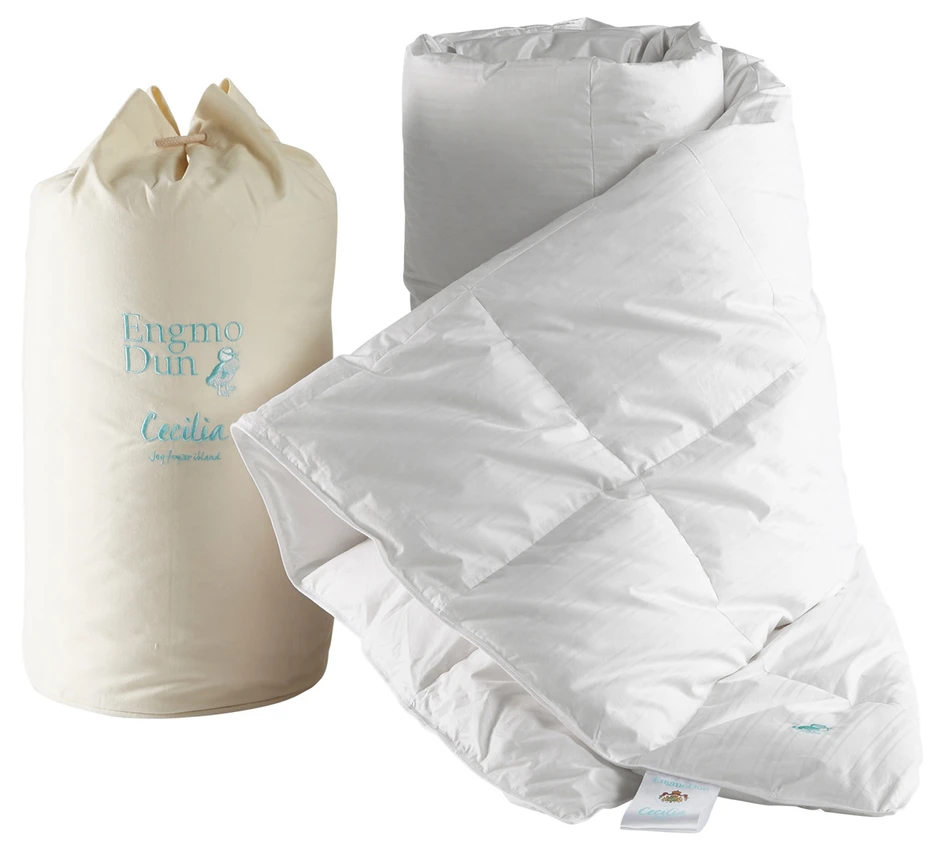 EngmoDun Cecilia - Duntäcke, 230x220 cm, medelvarmt - Vit