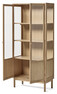 Este - Vitrinskåp, 80x40x180 cm - Beige