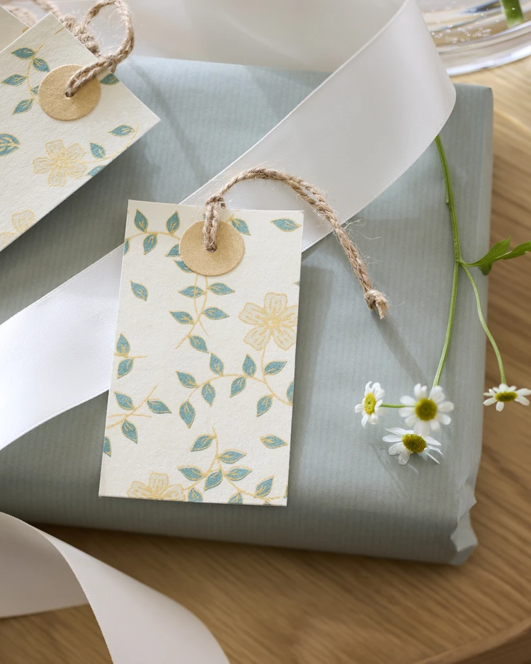 Gåva - Presenttag, 6-pack, L 5,5 H 10 cm - inspiration