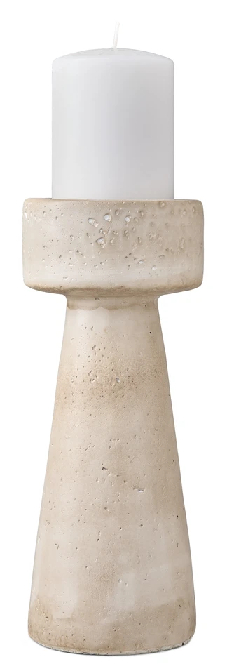 Olympia - Ljusstake, H 25 Ø 10 cm - Beige