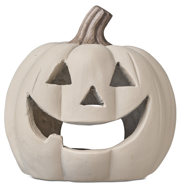 Pumpa - Ljuslykta, H29 Ø30 cm - Beige