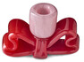 Bow - Ljusstake, H 9 B 6,4 L 13,5 cm - Rosa