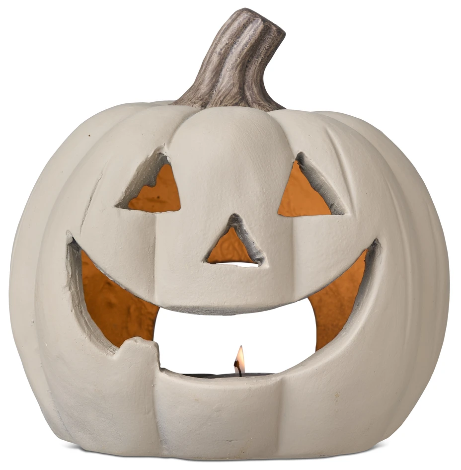 Pumpa - Ljuslykta, H29 Ø30 cm - Beige