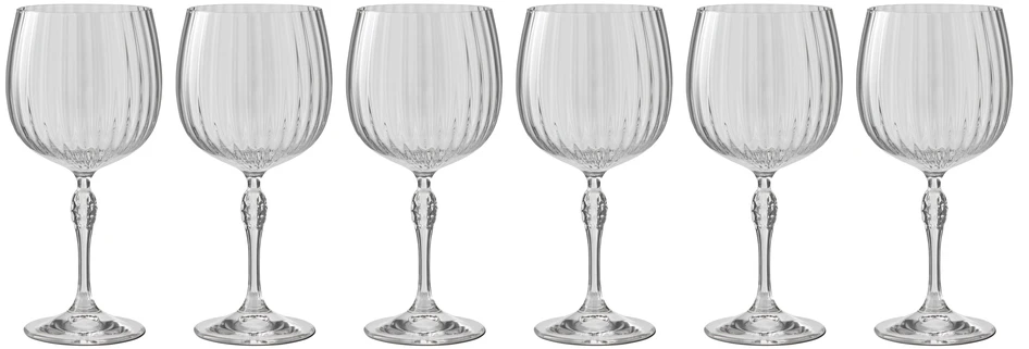 America ´20s - Glas 6-pack, H 8 Ø 8,5 cm, 35 cl - Vit