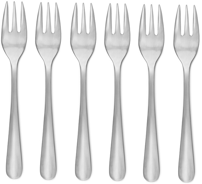 Classic - Dessertgaffel, L 15 cm, 6-pack - Grå