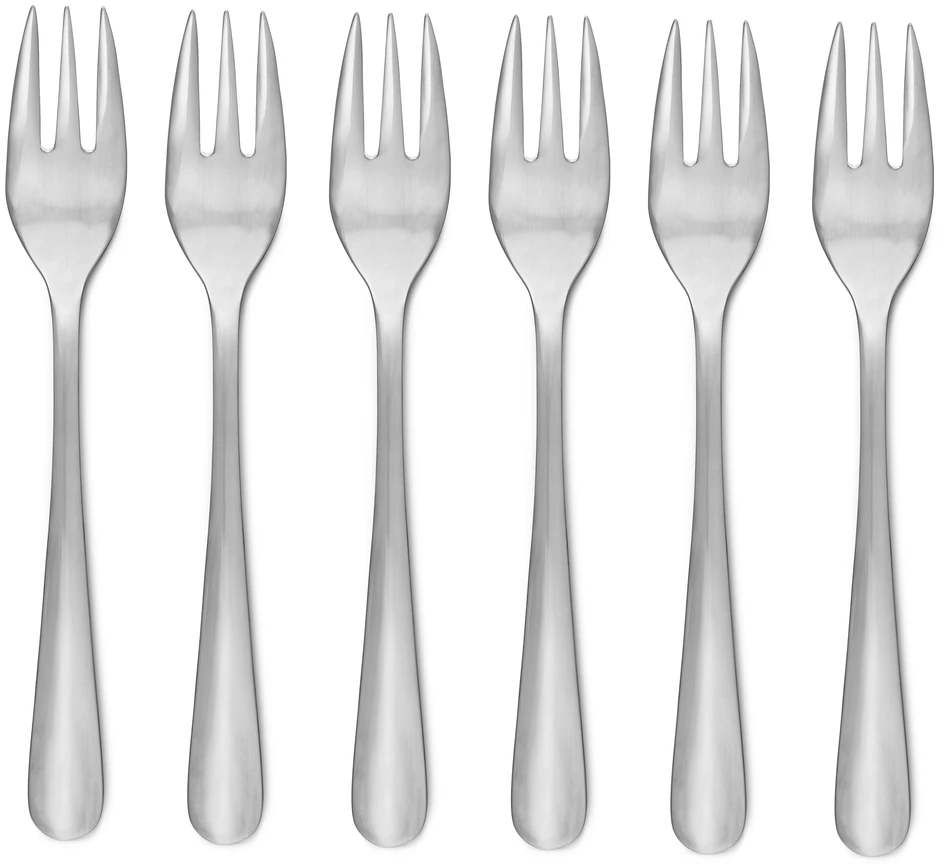 Classic - Dessertgaffel, L 15 cm, 6-pack - Grå