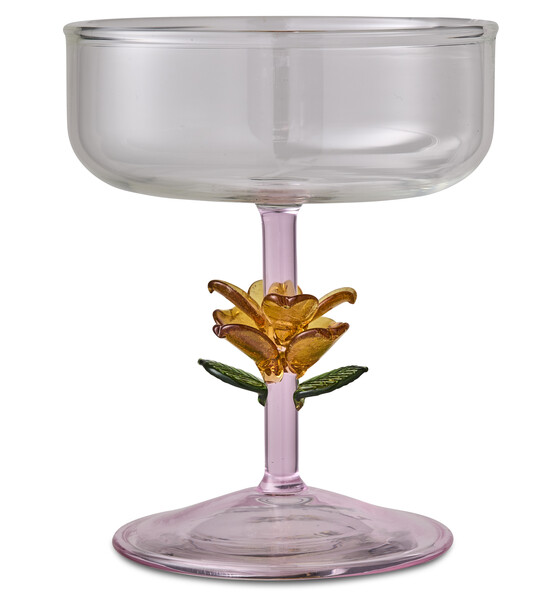 Blomma - Champagneglas Coupe, H 12 Ø 10 cm, 20 cl - Flerfärgad