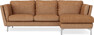 Madison - 2-sits soffa med schäslong höger - Orange
