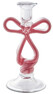 Rosette - Ljusstake, H 22,5 Ø 10,5 cm - Röd