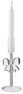 Mimmi - Ljusstake, H 22 Ø 8 cm - Vit