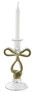 Rosette - Ljusstake, H 22,5 Ø 10,5 cm - Grön