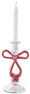 Rosette - Ljusstake, H 22,5 Ø 10,5 cm - Röd