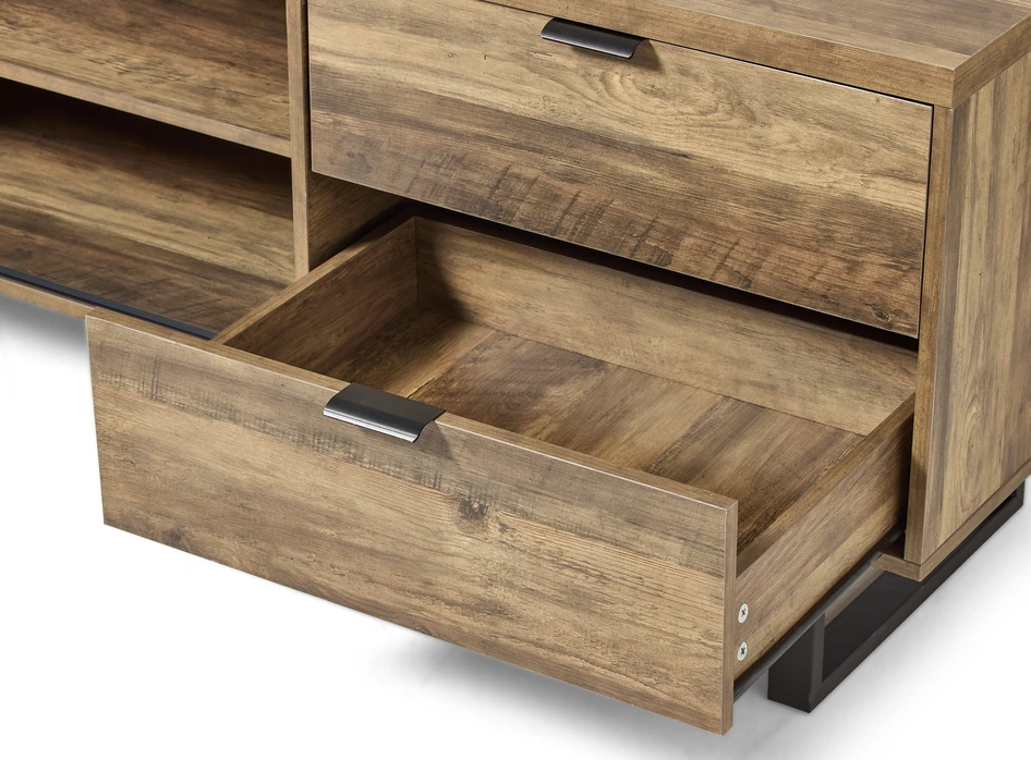 Holly - Tv-bänk, 188x45x60 cm - Brun