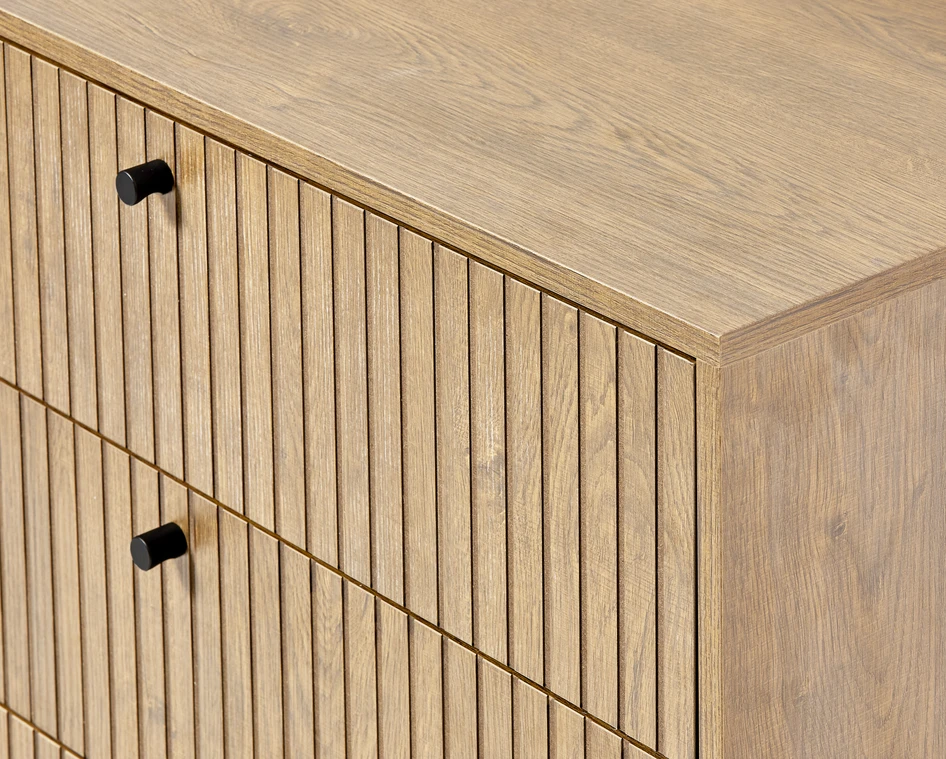 Tino - Byrå med 3 lådor, 81x40x81 cm - Beige