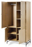 Tino - Garderob med 4 dörrar, 99x60x200 cm - Beige