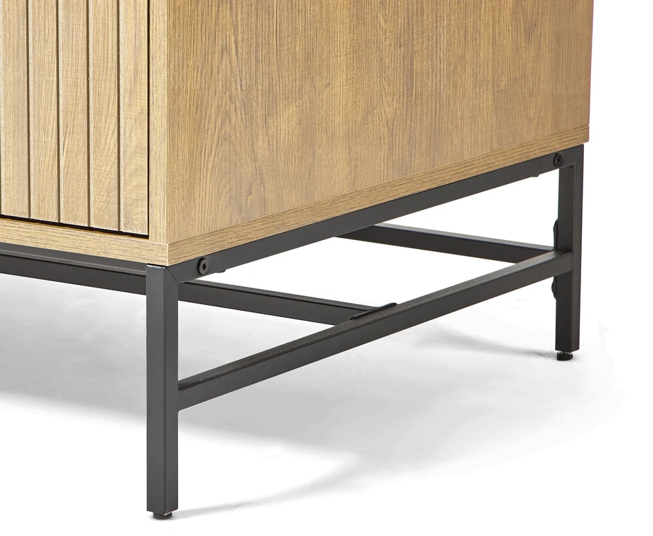 Tino - Garderob med 4 dörrar, 99x60x200 cm - Beige