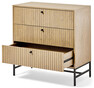 Tino - Byrå med 3 lådor, 81x40x81 cm - Beige