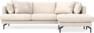 Harper - 4-sits med schäslong höger  - Beige